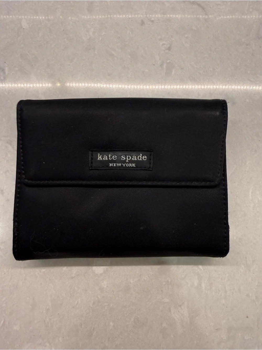 Kate Spade New York Vintage Black Nylon Tote & Matching Wallet Set